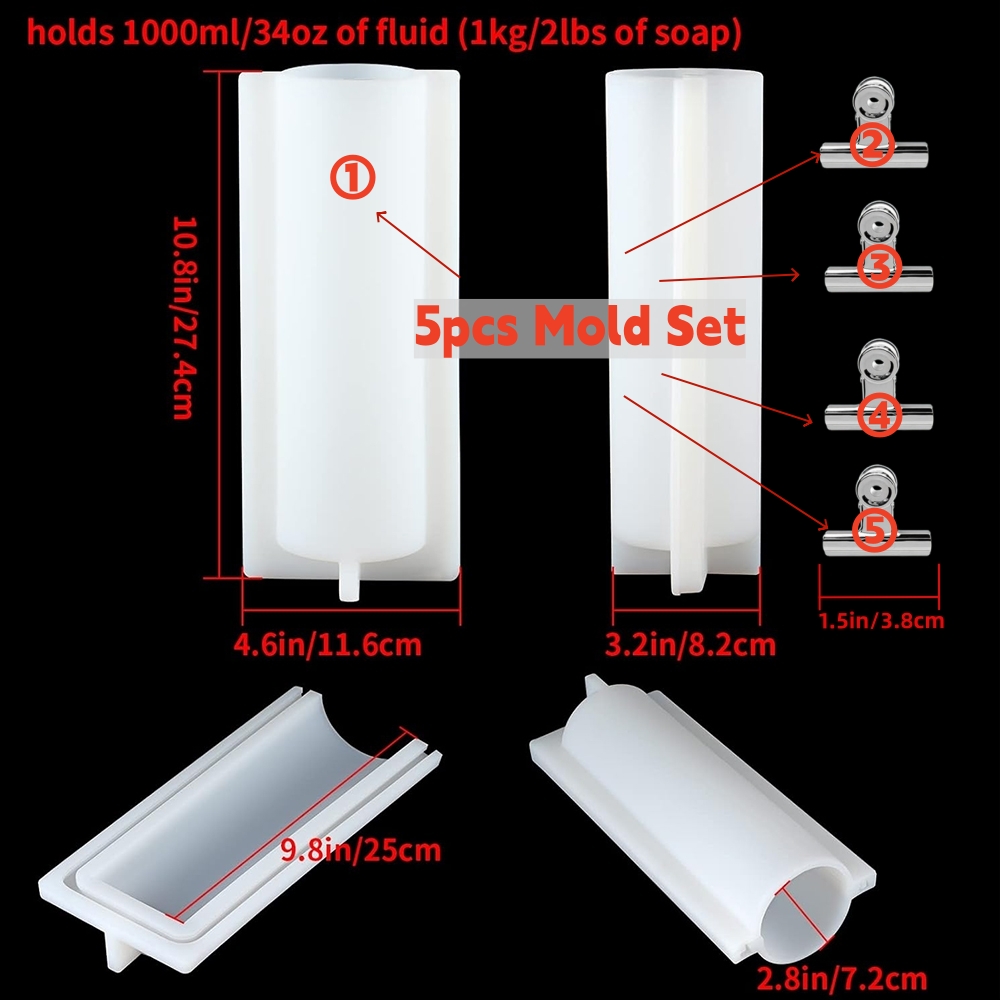 Big Cylinder Tube Soap Mold wi - Candle Supplies Store 评论和价格