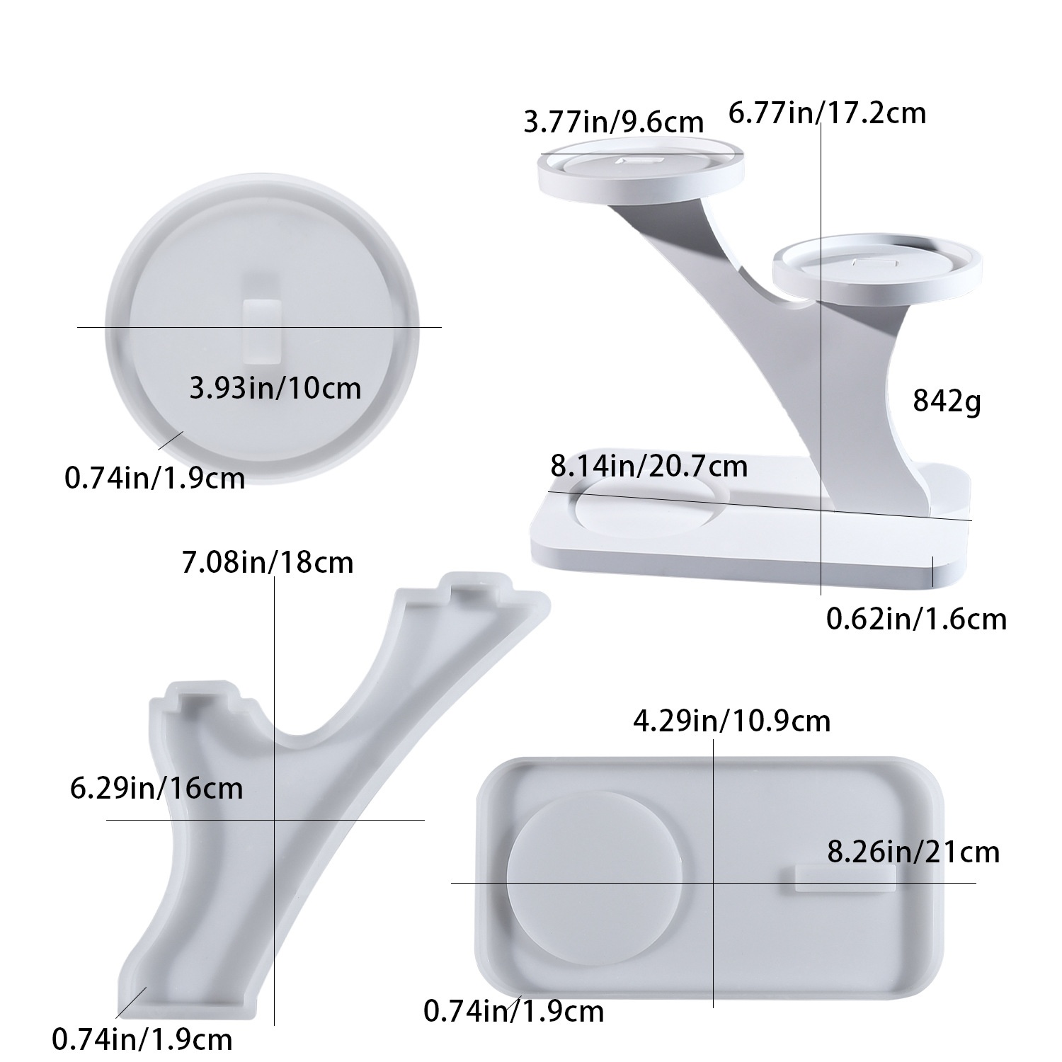 DIY epoxy resin mold candlesti - Candle Holder Supplies 评论和价格