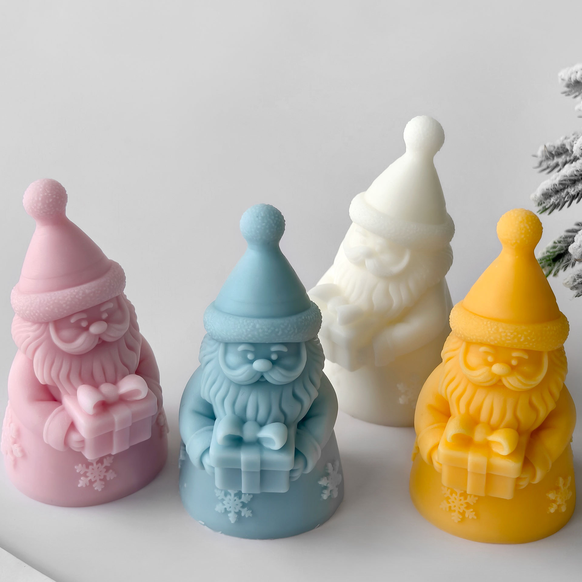 Santa Claus Gift Box Silicone  - Candle Supplies Store 评论和价格