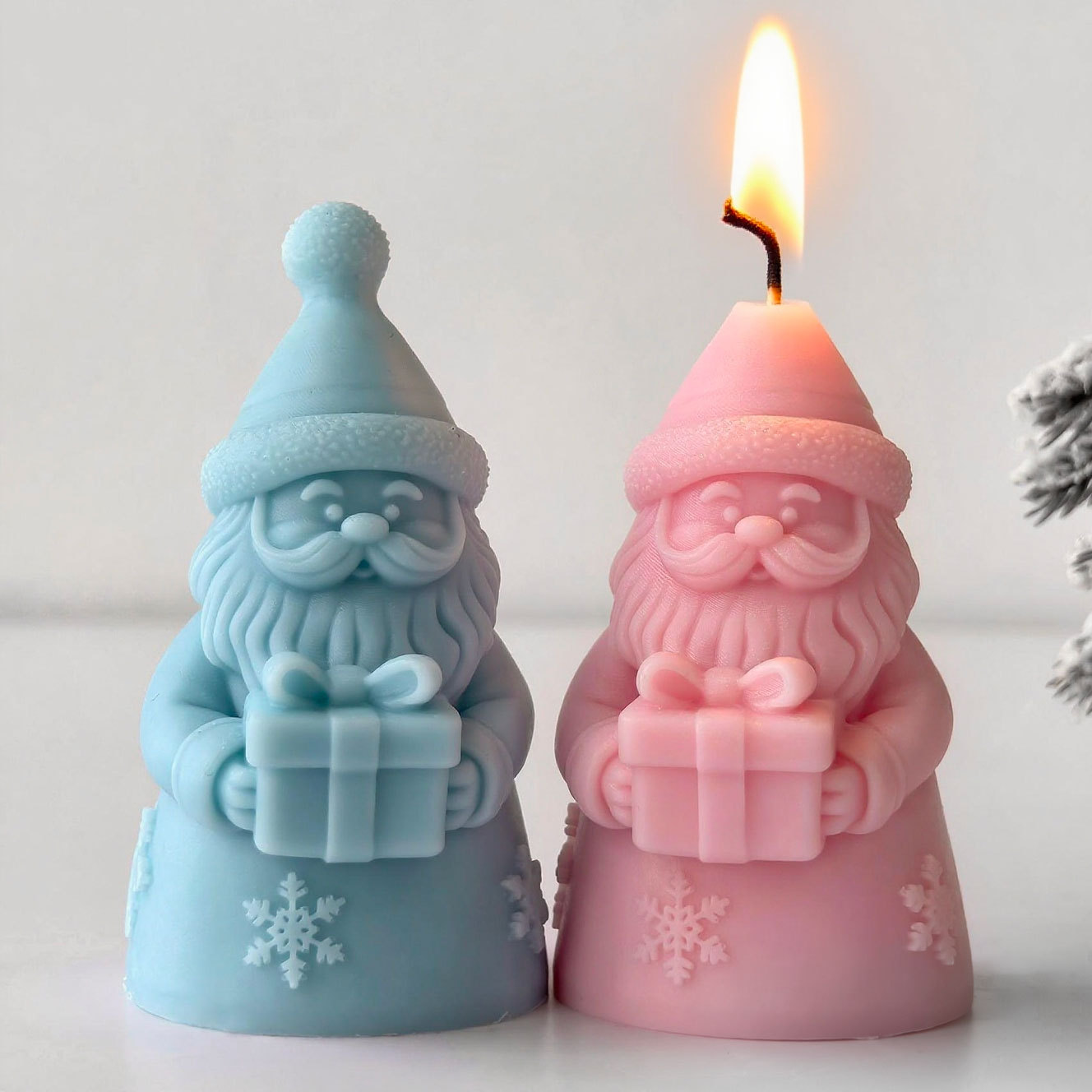 Santa Claus Gift Box Silicone  - Candle Supplies Store 评论和价格
