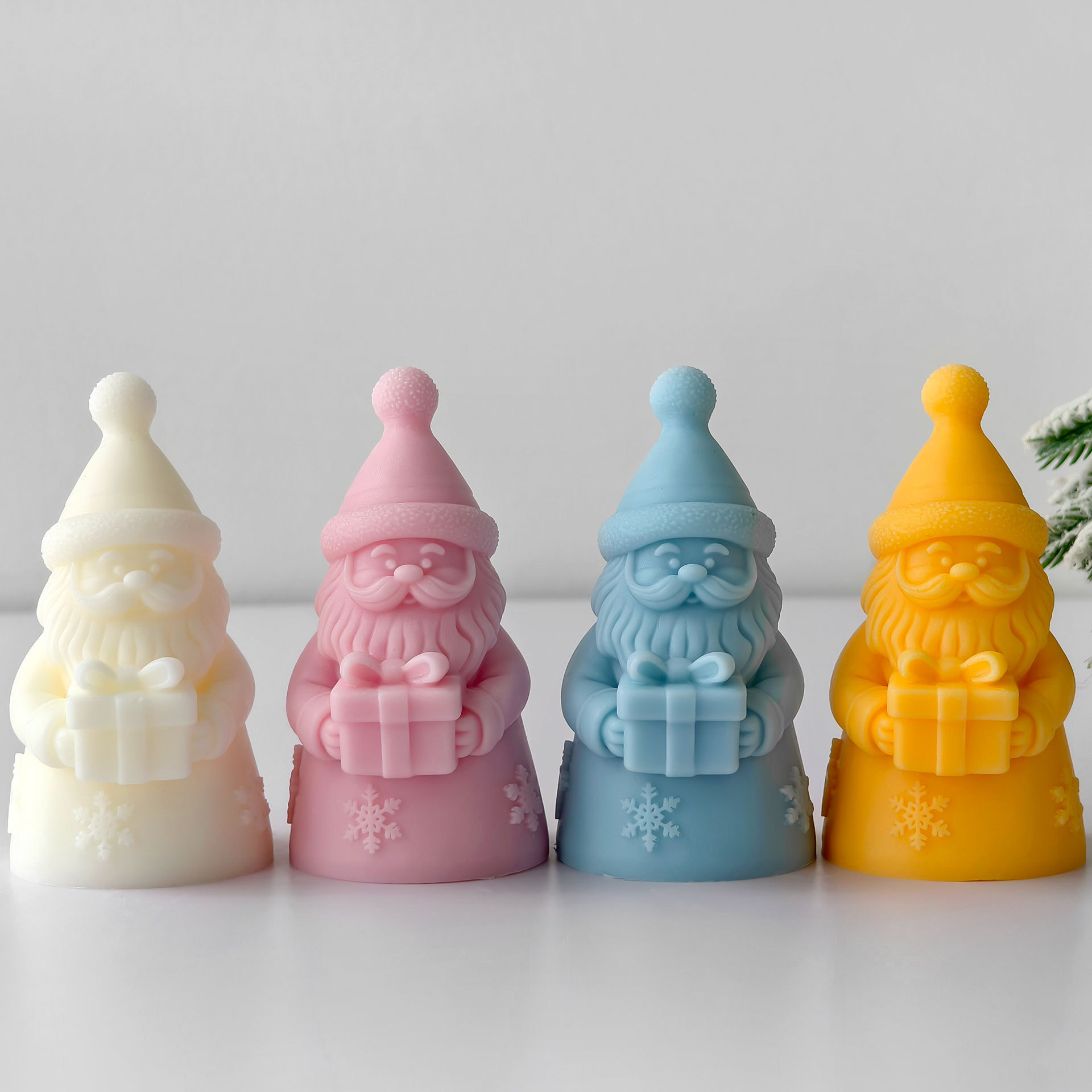 Santa Claus Gift Box Silicone  - Candle Supplies Store 评论和价格