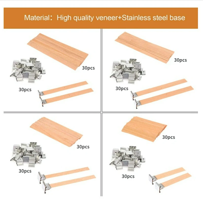 30pcs High Quality Wooden Cand - Candle Supplies Beeswax 评论和价格