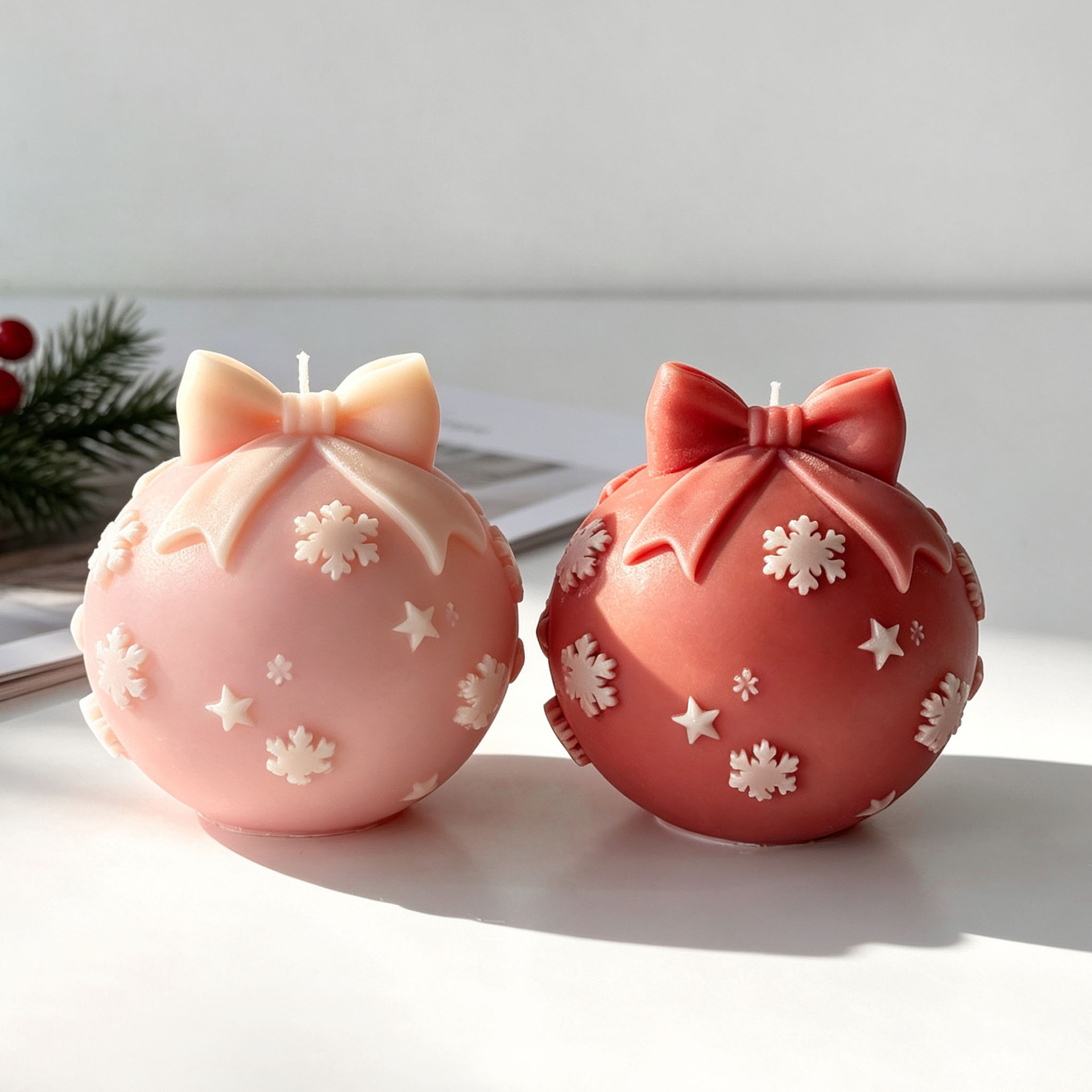 DIY Bow Tie Christmas Ball Sil - Candle Supplies Store 评论和价格