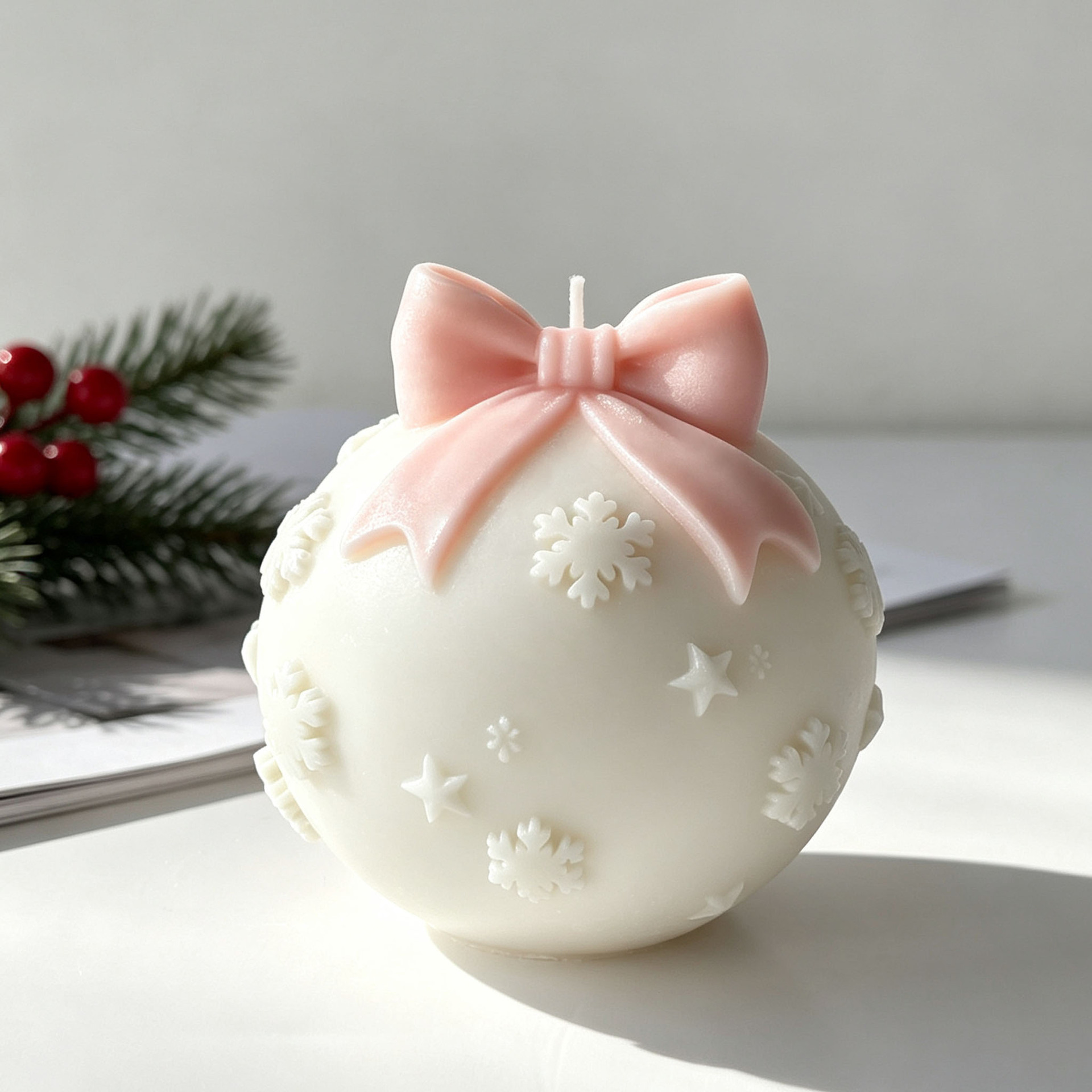 DIY Bow Tie Christmas Ball Sil - Candle Supplies Store 评论和价格
