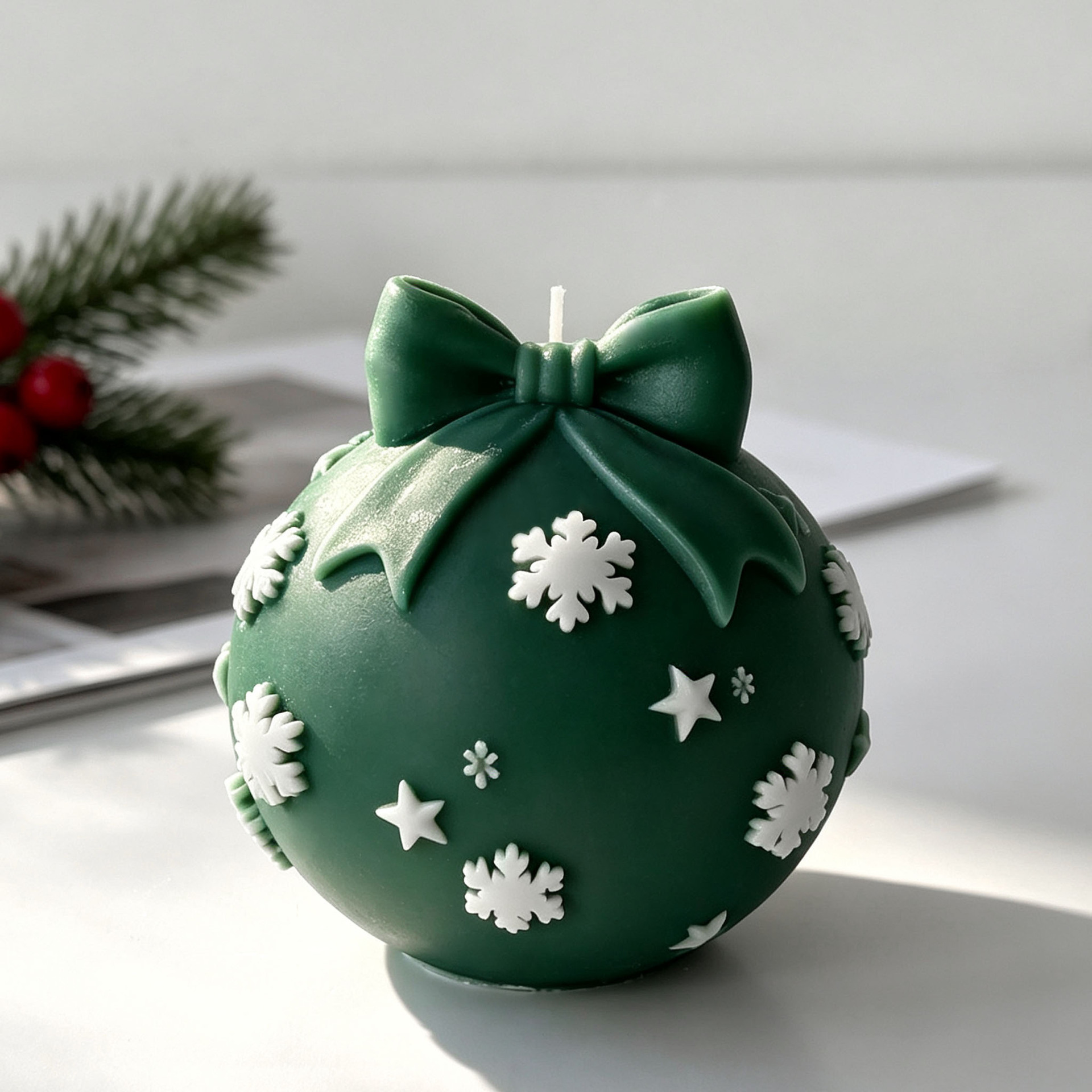 DIY Bow Tie Christmas Ball Sil - Candle Supplies Store 评论和价格