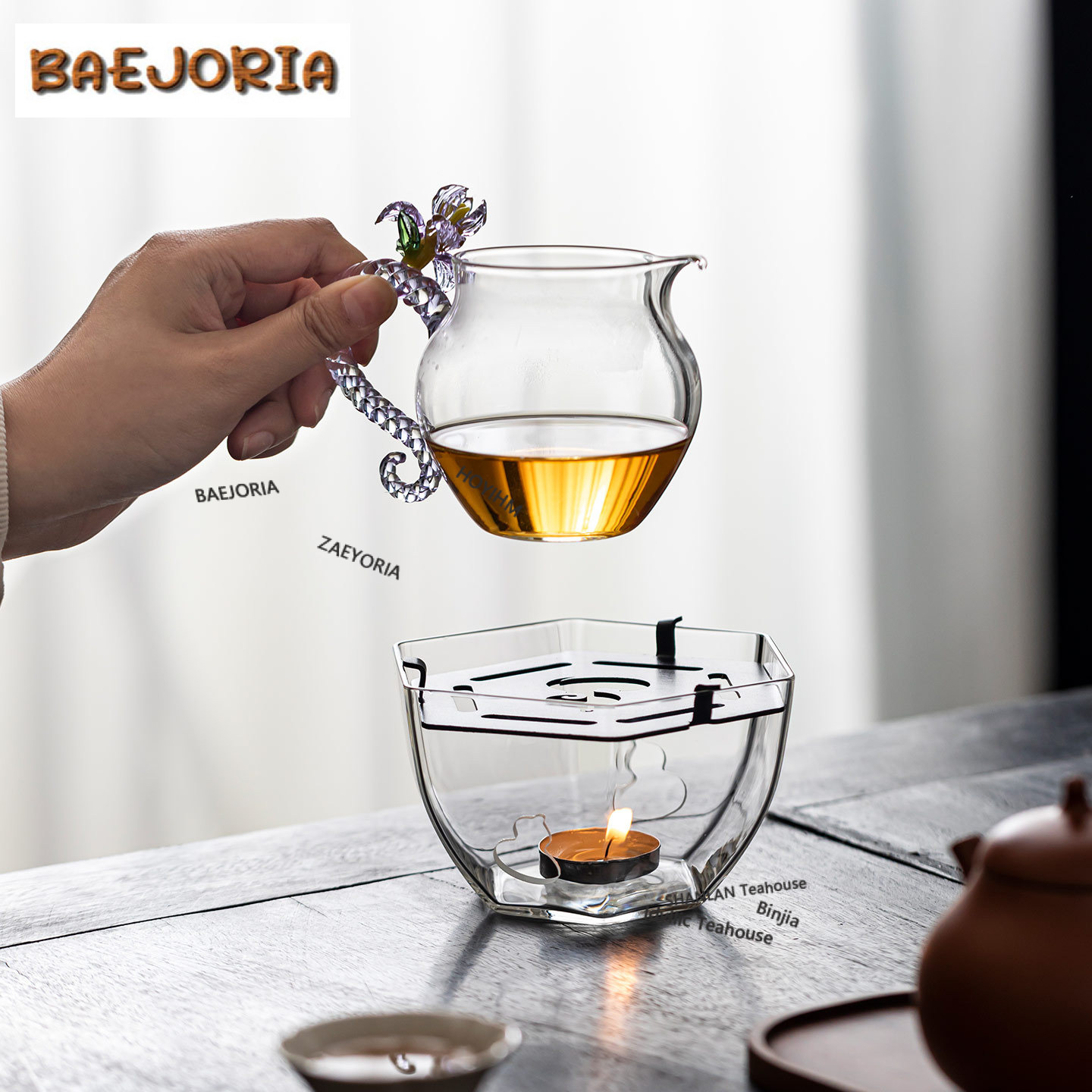 Hexagonal Gourd-shaped Glass T - Candle Holder Supplies 评论和价格