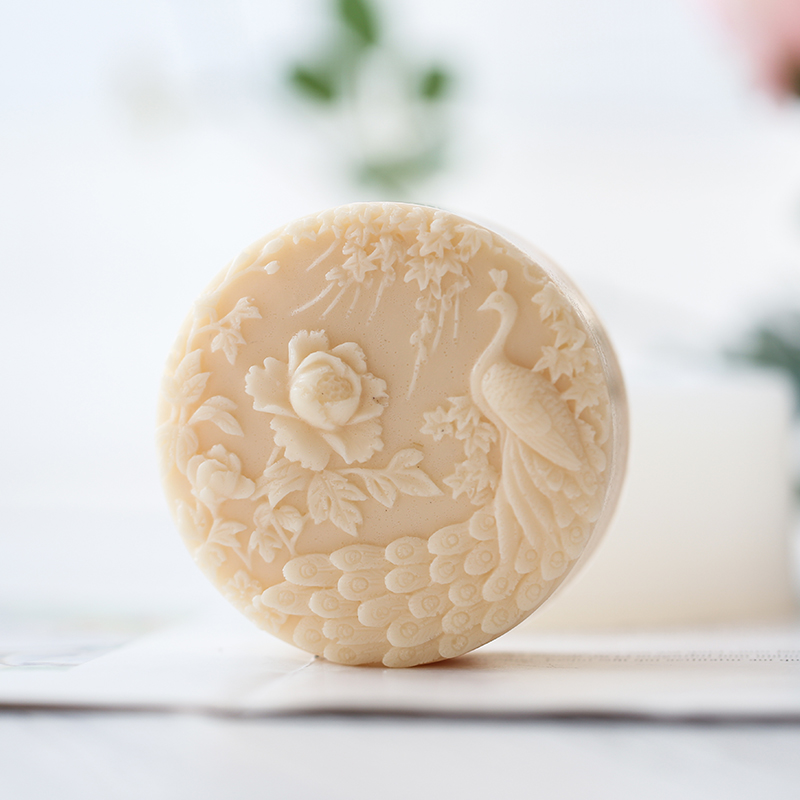 Peacock Flower Pattern Silicon - Candle Supplies Store 评论和价格