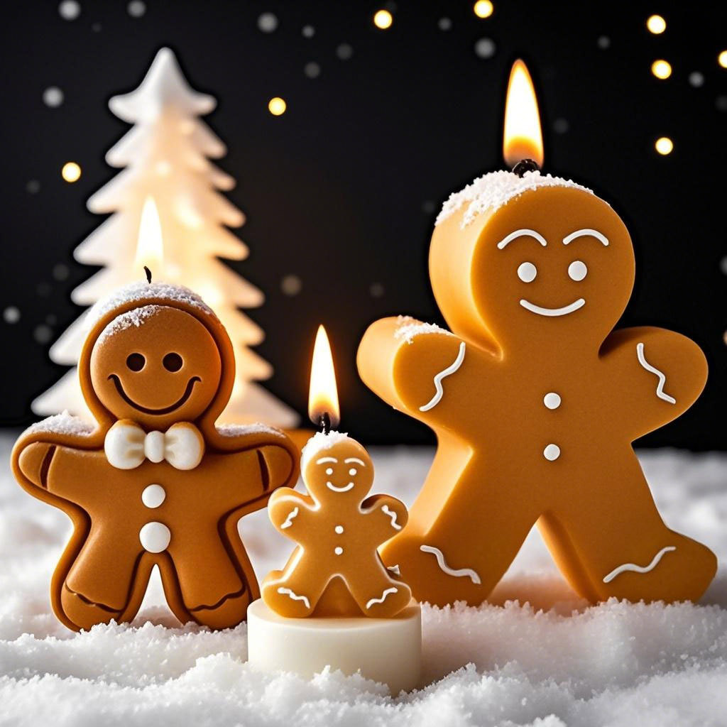 DIY Cartoon Gingerbread Man Si - Candle Supplies Store 评论和价格